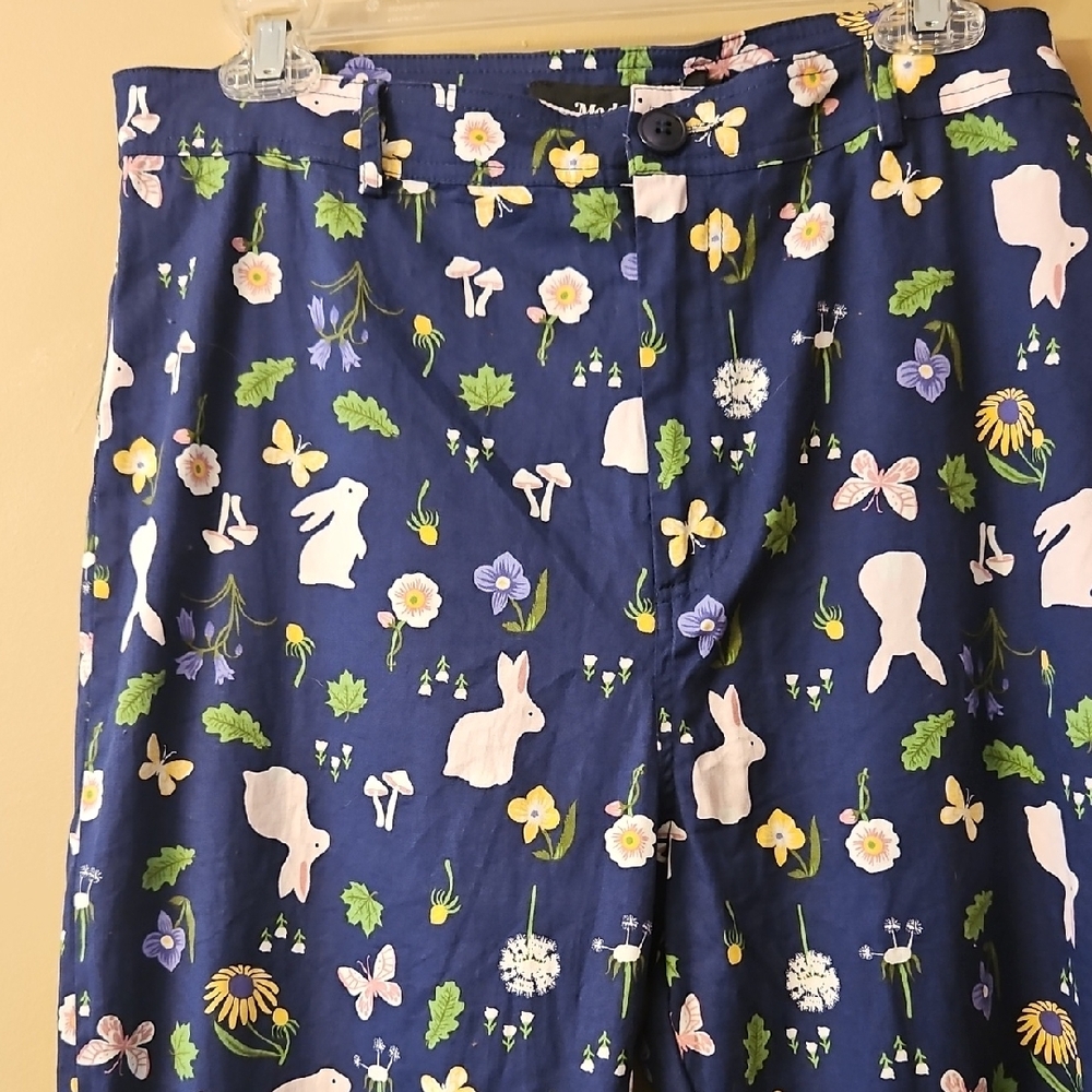 Modcloth X Collectif Womens US 12 Meadow Print Trousers - Picture 2 of 5